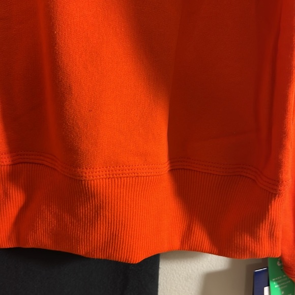 NEW WITH TAG Champion Men's Powerblend Fleece Sweatshirt Orange Size M - Picture 5 of 8